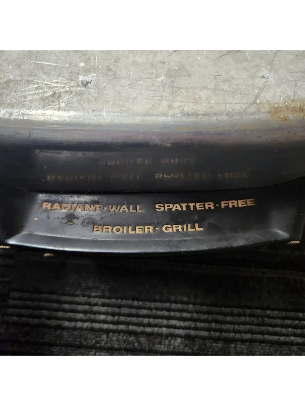 Vintage Frigidaire Radiant Wall Broiler Pan w Rack Aluminum Spatter Free Grill